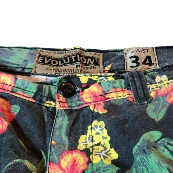 Vintage Evolution by Design Hawaiian Shorts Size 34 - Picture 3 of 3